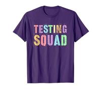 Funny TESTING SQUAD Evaluación Exámenes Rock The Test Day Team Camiseta