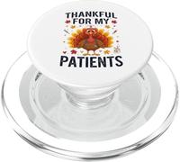 Funny Thankful for my Patients Thanksgiving Nurse PopSockets PopGrip para MagSafe