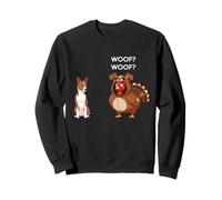 Funny Thanksgiving Basenji and Turkey Sudadera