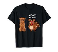 Funny Thanksgiving Brussels Griffon and Turkey Camiseta