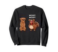 Funny Thanksgiving Brussels Griffon and Turkey Sudadera