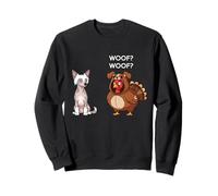 Funny Thanksgiving Chinese Crested and Turkey Sudadera