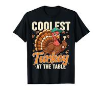 Funny Thanksgiving Coolest Turkey At The Table Camiseta