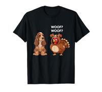 Funny Thanksgiving English Cocker Spaniel and Turkey Camiseta