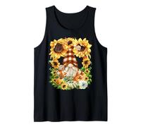 Funny Thanksgiving GNOME For Sunflower Mom Pumpkin Spice Camiseta sin Mangas