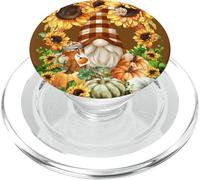 Funny Thanksgiving GNOME For Sunflower Mom Pumpkin Spice PopSockets PopGrip para MagSafe
