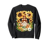 Funny Thanksgiving GNOME For Sunflower Mom Pumpkin Spice Sudadera
