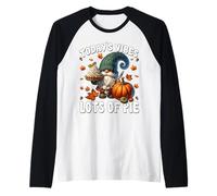 Funny Thanksgiving GNOME For Women Men Kids Cute Pumpkin Pie Camiseta Manga Raglan