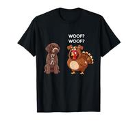 Funny Thanksgiving Lagotto Romagnolo and Turkey Camiseta