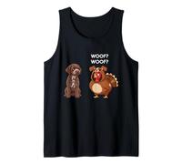 Funny Thanksgiving Lagotto Romagnolo and Turkey Camiseta sin Mangas