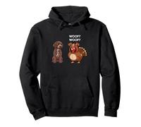 Funny Thanksgiving Lagotto Romagnolo and Turkey Sudadera con Capucha