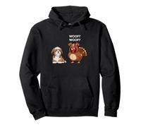 Funny Thanksgiving Lhasa Apso and Turkey Sudadera con Capucha