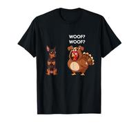 Funny Thanksgiving Miniature Pinscher and Turkey Camiseta