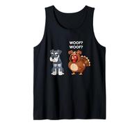 Funny Thanksgiving Miniature Schnauzer and Turkey Camiseta sin Mangas