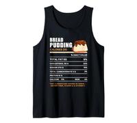 Funny Thanksgiving Nutrition Bread Pudding Dessert Lover Camiseta sin Mangas