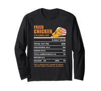 Funny Thanksgiving Nutrition Facts | Fried Chicken Holiday Manga Larga