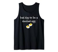 Funny Thanksgiving Party Dinner Bad Day to Be a Deviled Egg Camiseta sin Mangas