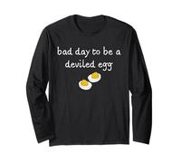 Funny Thanksgiving Party Dinner Bad Day to Be a Deviled Egg Manga Larga