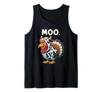 Funny Thanksgiving Turkey Moo Camiseta sin Mangas