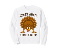 Funny Thanksgiving Vintage Guess What Turkey Butt Sudadera