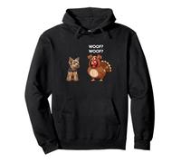 Funny Thanksgiving Yorkshire Terrier and Turkey Sudadera con Capucha