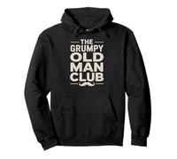 Funny The Grumpy Old Man Club, Divertido diseño de Bigote para Hombres Sudadera con Capucha