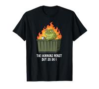 Funny The Horrors Persist But So Do I Japanese Kawaii Frog Camiseta