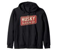 Funny The Husky Sleigh Co Classic Christmas Vintage Sudadera con Capucha