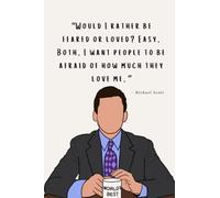 Funny The U.S Office / Michael Scott Themed Blank 100 Paged Notebook / Journal