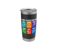 Funny Things I Do In My Spare Time Drawing Art Vaso térmico de acero inoxidable de doble pared