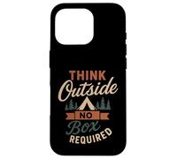 Funny Think Outside Camping Naturaleza Amante de la Vida SIL Carcasa para iPhone 16 Pro