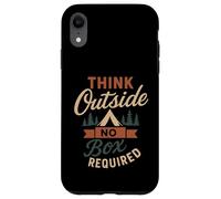 Funny Think Outside Camping Naturaleza Amante de la Vida SIL Carcasa para iPhone XR