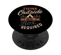Funny Think Outside Camping Naturaleza Amante de la Vida SIL PopSockets PopGrip Adhesivo