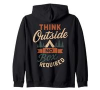 Funny Think Outside Camping Naturaleza Amante de la Vida SIL Sudadera con Capucha