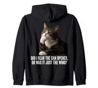 Funny Thinking Cat - Did I Hear Can Opener Or Just The Wind Sudadera con Capucha