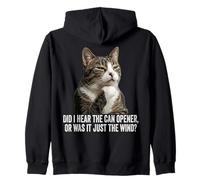 Funny Thinking Cat - Did I Hear Can Opener Or Just The Wind Sudadera con Capucha