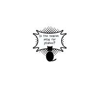 Funny Thinking Cat Hardcover Notebook - “Is the Heaven Only for Planes?” | Cute Minimalist Journal | 120 Lined Pages, 6x9 in, Matte Hardback | Gift for Cat Lovers, Writers and Students
