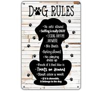 Funny This Home is filled with Kisses Wagging Tail Love Wall Rustic Farmhouse Dog with Days Gifts Vintage Home Decor Poster Decor Poster Wall Art Tin Sign Decor Poster Poster Decor Metal Sign Poster