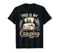 Funny This Is My Camping Shirt RV Camping Senderismo Al Aire Libre Camiseta