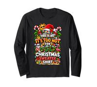Funny This is My It's Too Hot for Ugly Christmas Sweaters Manga Larga