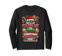 Funny This is My It's Too Hot for Ugly Christmas Sweaters Manga Larga