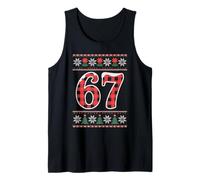 Funny This MY 67 Christmas Jersey Joke Gen Alpha Z Slay Six Camiseta sin Mangas