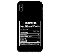 Funny Tiramisú Nutritional Facts Foodie Gift Carcasa para iPhone XS MAX