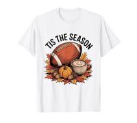 Funny Tis The Season Fútbol de otoño acogedor otoño y café Camiseta