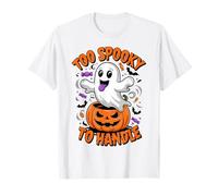 Funny To Spooky To Handle Cute Ghost Halloween Camiseta