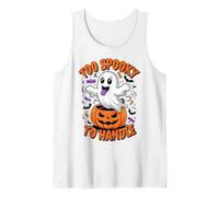 Funny To Spooky To Handle Cute Ghost Halloween Camiseta sin Mangas