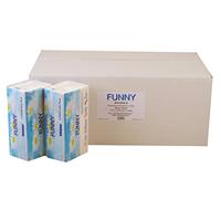 Funny - Toalla de mano de papel con 2 capas (23 x 31 cm, 3060 hojas), color blanco brillante
