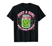 Funny Toddler Pickle Costume, Just a Girl Who Loves Pickles Camiseta