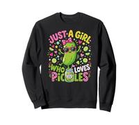 Funny Toddler Pickle Costume, Just a Girl Who Loves Pickles Sudadera