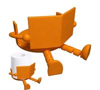 Funny Toilet Paper Holder - 3D-Printed Cute Napkin Stand, Desktop Bathroom Decor Resin, Novelty Design Display, Practical Accessory Item, Bathroom Holder for Home Trailer Camping Travel